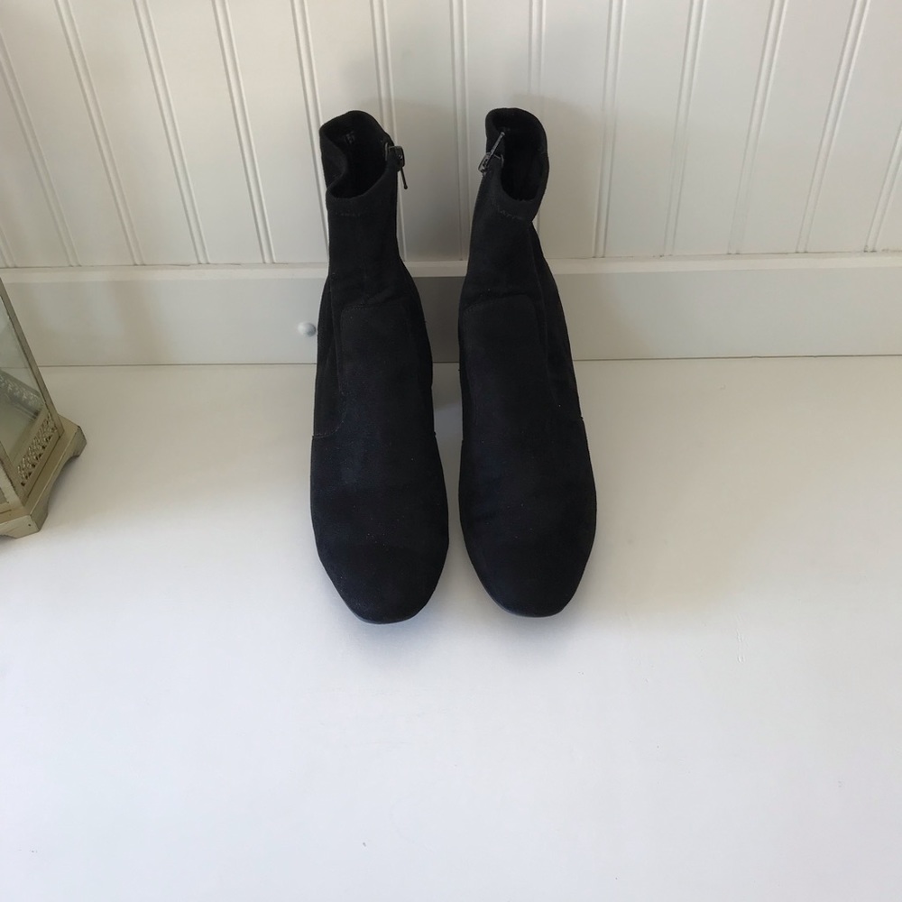 Unisa Black Faux Suede Booties